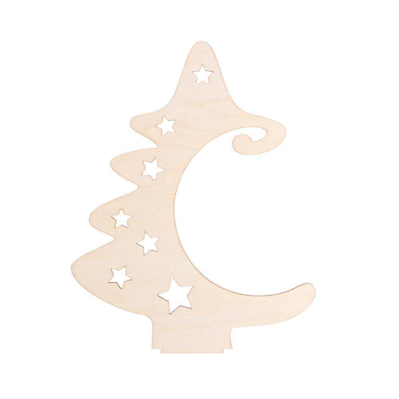 Xmas Tree Christmas Ornaments Christmas Tree Crafts Wood Slices with Stand