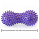 Peanut Shape Massage Fitness Ball Stress Relax Body Spiky Massager (Purple)