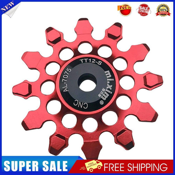 Mi.Xim 12T MTB Road Bike Rear Derailleur Guide Bearing Jockey Wheel (Red)