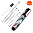 6PCS/set Ear Cleaner Kit Wax Pickers Earpick Brush Wax Remover Ear Clean Tool