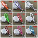 Fashion Simple Men/Women Portable Key Ring PU Leather Car Keychain Keyfob