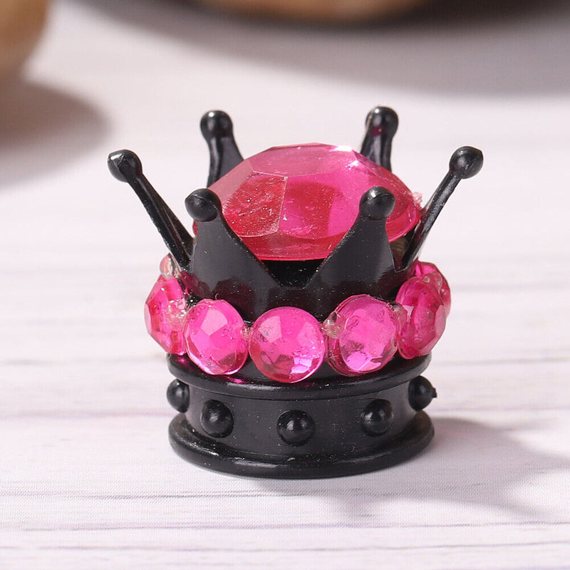4pcs Universal Tyre Rim Stem Air Cover Car Rhinestone Crown Wheel Tire Valve