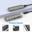 HC463 10Gbps USB 3.1 Gen2 Hub Adapter 6"" 1 USB Type C Dock Station for TF Card