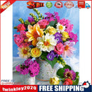 Painting By Numbers Kit DIY Colorful Flower Canvas Oil Art Picture Craft
