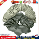 Women Silk Scrunchy Multicolor Hair Band Ties Hair Styling Tools (Green) Newly