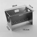 1pcs Outdoor BBQ Stove Mini Folding Steel Stove Barbecue Grill Camping I5M3