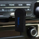 Wireless Bluetooth 3.5mm AUX Audio Stereo Music Car Mic Black Receiver Y8I0