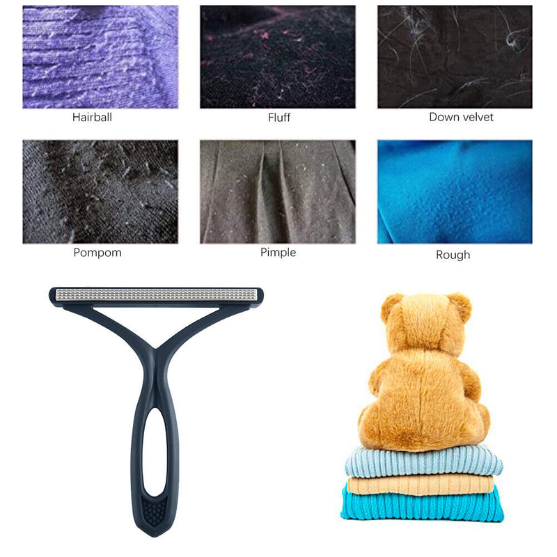 Lint Remover Pet Hair Fuzz Fabric Shaver Coat Clothes Fluff Brush (Blue)