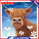Full Cross Stitch Eco-cotton Thread 11CT DIY Handmade Art Stamped Cattle Kit
