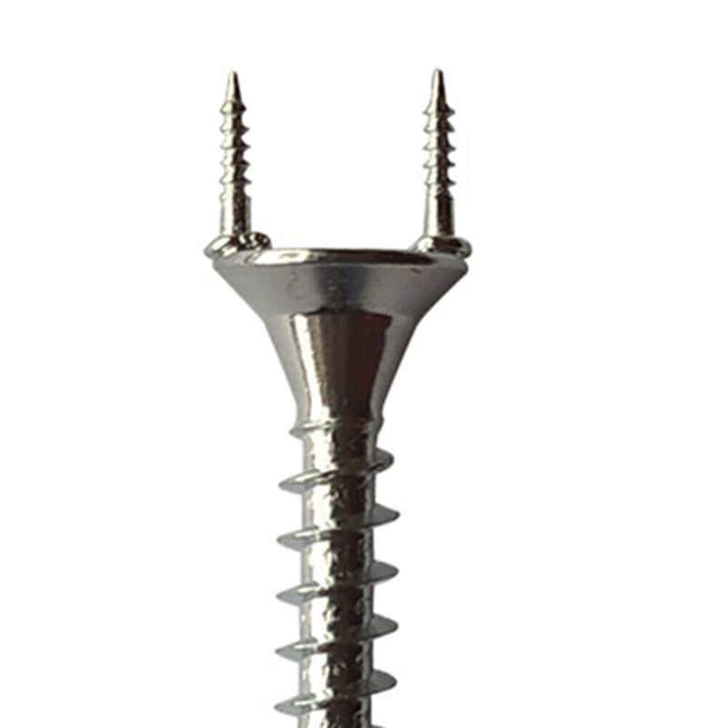 50pcs Double-headed Solid Wood Baseboard Seamless Nails + Wrench (35+7.5mm)
