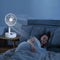 Telescopic Fan Summer Remote Control Desktop Table Floor Standing Fan White
