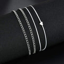 Women Love Heart Beach Foot Bracelets Feet Jewelry Anklets Women Plated Anklet
