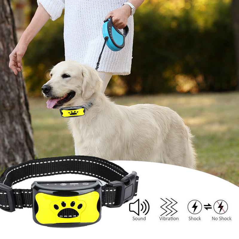 USB Electric Ultrasonic Dog Stop Barking Pet Puppy Training Collar (B) Newly