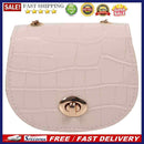 Fashion Stone Pattern PU Crossbody Bag Casual Women Chain Mini Saddle Handbags