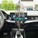 Mini Dream Catcher Car Pendant Feather Wind Chimes Round Ring Circle Hangings
