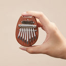 Portable Mini 8-Key Sapele Plate Kalimba Beginners Thumb Piano Mbira (Cat)