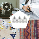 #A Acrylic Triangle Quilting Ruler DIY Hand Cloth Sewing Cutting Double Ruler