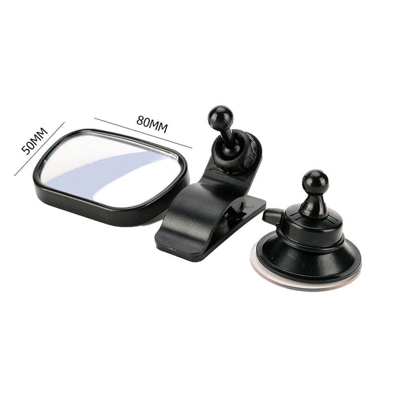 2 - in - 1 Baby Rearview Mirror, convex, shatter-proof rear seat