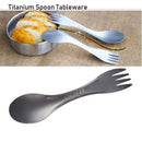 alloy Portable Cutlery Fork EDC Outdoor tool Ultralight Spork Spoon Cookware
