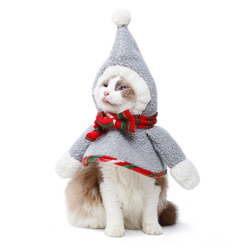 Dog/Cat Funny Plus Snowman Fur Ball Transformed Pet Christmas Headwear Warm