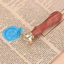 Ancient English Alphabet Letter Metal Seal Wax Stamps Sticks Candles Set (A