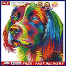 Partial Cross Stitch 14CT Rainbow Dog Counted Embroidery DIY Needlework Han