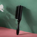 9 Rows Styling Brush Straight Curly Hair Detangling Massage Comb (Black) Newly