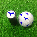 Golf Ball Stamp Marker Ink Ball Stamper Marker Impression Seal (I Puppy) Newly