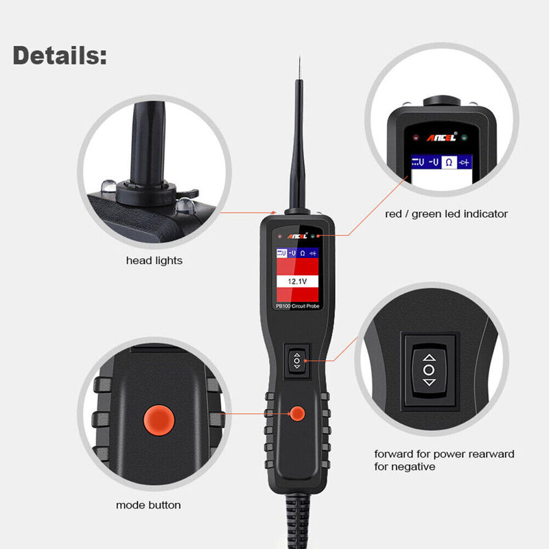 Ancel PB100 Multifunctional Automotive Battery Circuit Tester Power Scanner