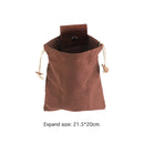 Outdoor Foraging Bag Harvest Garden Fruit Picking Jungle Tool Pouch (Brown)