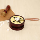Wooden Deer Shape Wax Seal Stamp Sealing Wax Melting Pot Stove Warmer (A) Newly