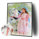 DIY Digital Oil Paint By Numbers Girl Color Drawing Picture Home Decoration Gift