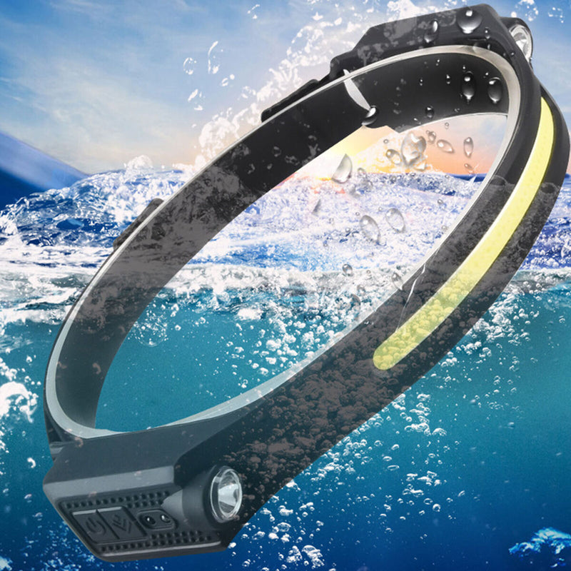 Foldable Wave Sensing Headlights Portable Household Supplies for Night Working