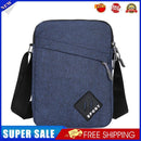 Men Retro Oxford Spinning Shoulder Bag Sports Outdoor Small Handbag (Blue)