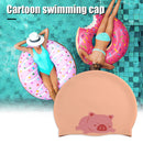 Soft Swimming Cap Silicone Girls Waterproof Sports Adults Antiskid Swim Pool