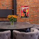 Home Weatherproof Retro Chic Spanner Sign Iron Painting Wall Drawing Templates