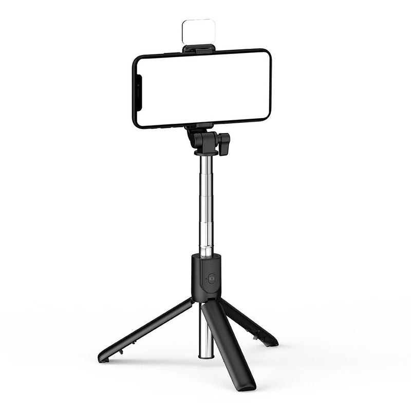 R1 Phone Selfie Stick Mini Tripod Bluetooth Shutter Smartphone Stand Fill Light