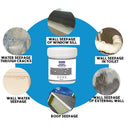 5x100g Sealer Mighty Paste Polyurethane Coating Waterproof Transparent Glue