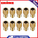 10pcs Bicycle Valve Adapters Presta to Schrader Converters Bike Pump Connectors