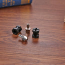 4pcs Alloy Wheel Hub Adapter Extension Combiner for RC Crawler (Black 15mm)