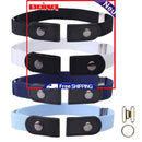 Invisible Belts - 4-Piece Buckle-Free Adjustable Elastic Belt for Women & Men