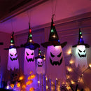 Halloween LED Light Hanging Wizard Hat Lamp Horror Props Home Bar Decor`