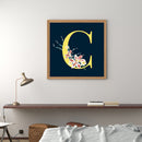 Full Round Drill Diamond Painting 5D Sunflower Letter C Poster Kit (A1418) Newly