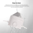 Stainless Steel Folding Coffee Filter with Brush Coffee Dripper (White)