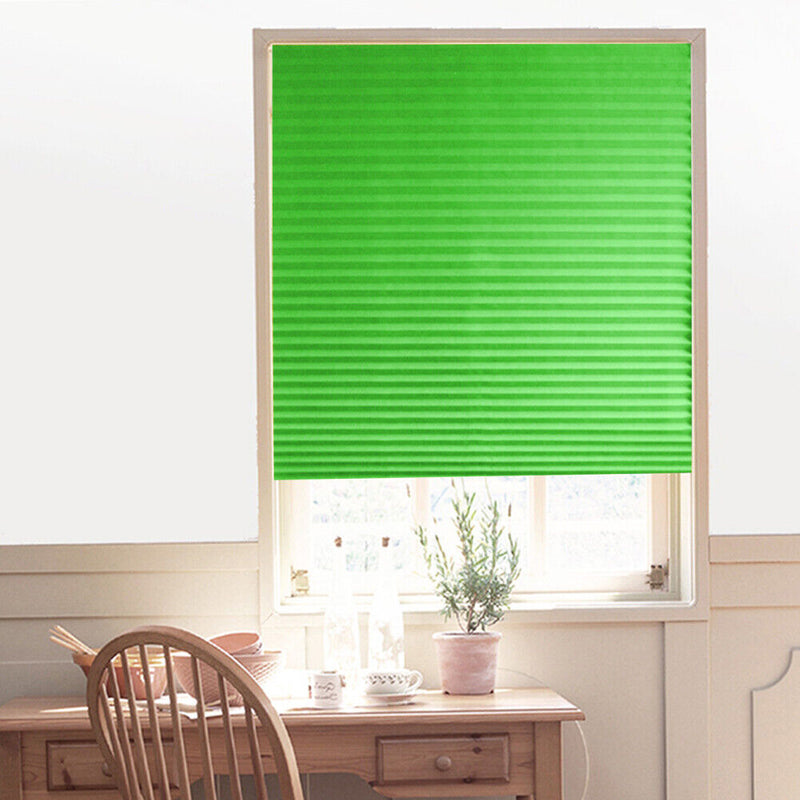 Self-Adhesive Pleated Blinds Half Blackout Curtains for Living Room Shades