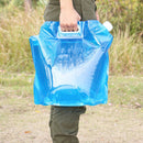 2pcs 5L/10L Portable Outdoor Foldable Water Bag Camping BBQ Carrier (Blue) Newly