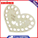 DIY Embroided Hollow Thread Board Wooden Home Cross Stitch Needle Sewing Tool