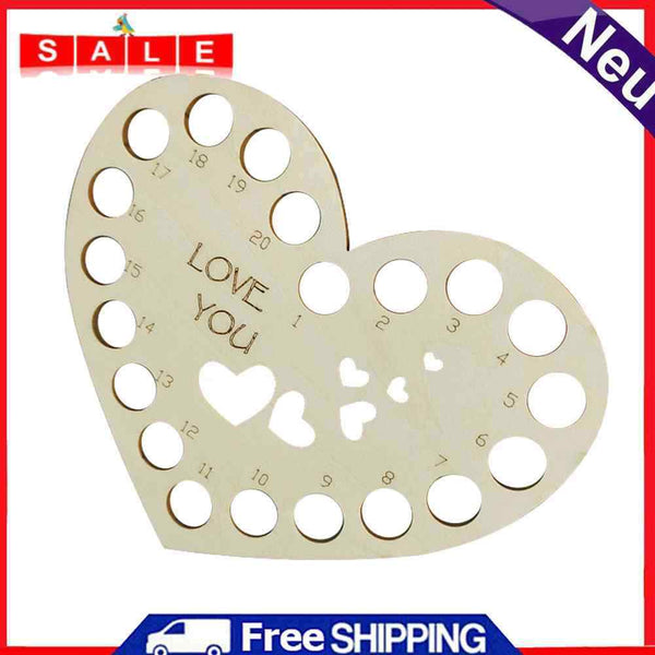 DIY Embroided Hollow Thread Board Wooden Home Cross Stitch Needle Sewing Tool