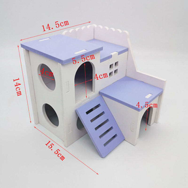 Hamster Nest Squirrel Cage Small Animal Sleeping Bed Play House (Purple) Newly