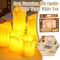 3 Pcs Battery Power LED Flameless Flickering Wax Candles | Pillar Home Decor_